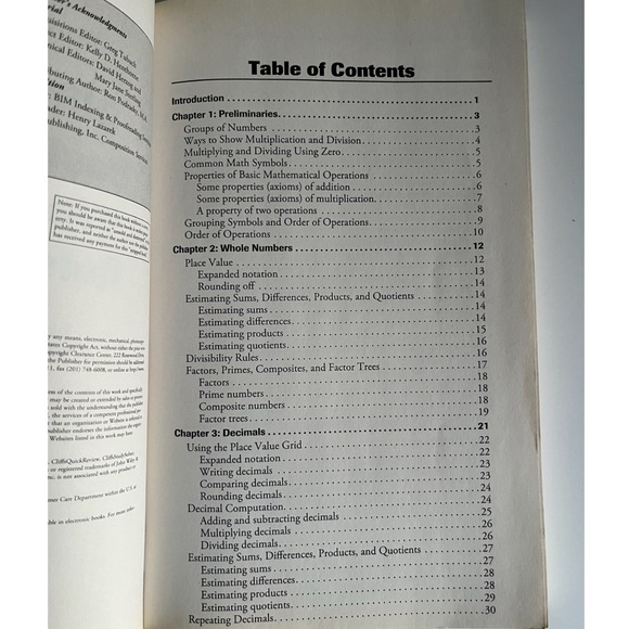 CliffNotes Basic Math & Pre-Algebra Study Guide NWT - Picture 4 of 7